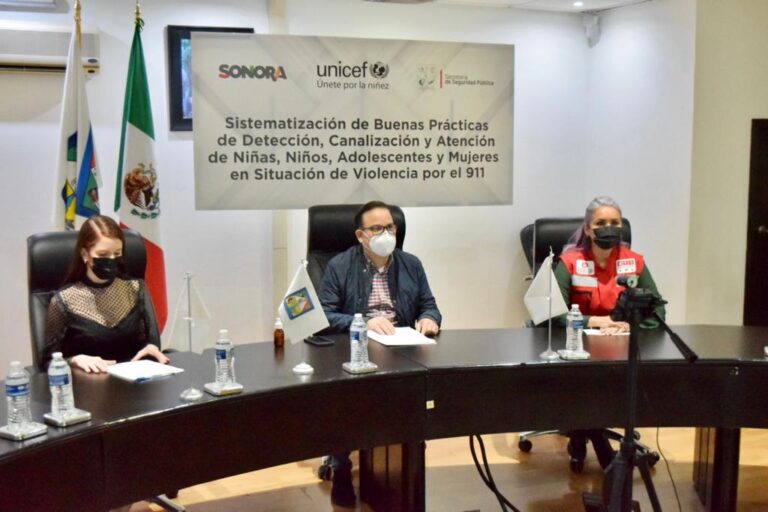 La UNICEF reconoció labor contra violencia del sistema de protección familiar del C5i en Sonora.