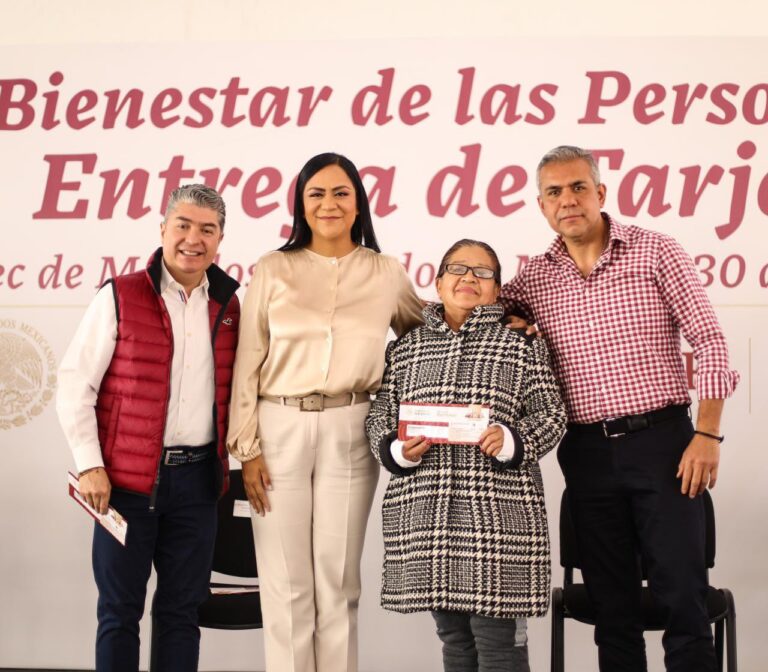 Ariadna Montiel destaca 1.2 millones de beneficiarios en Edomex de la Pensión para el Bienestar