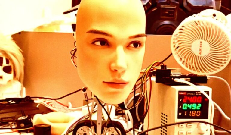 En china crean cabeza robótica que parpadea, mira y gesticula como un humano