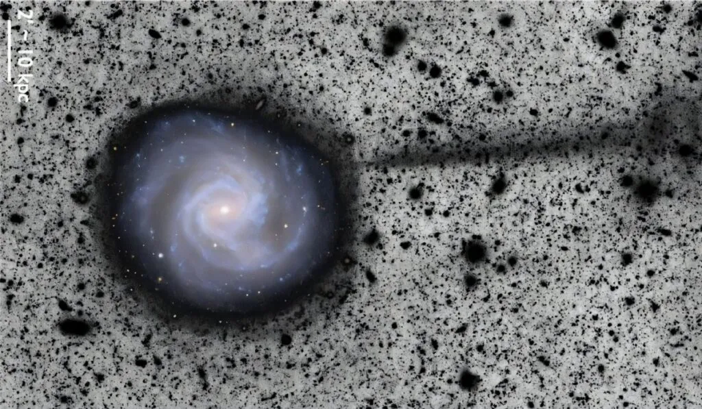 Una “cicatriz cósmica” gigante aparece junto a M61 gracias al telescopio Rubin