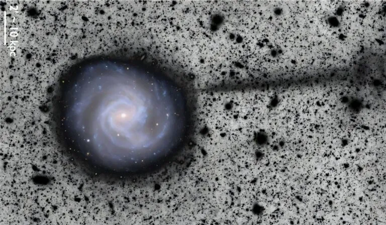 Una “cicatriz cósmica” gigante aparece junto a M61 gracias al telescopio Rubin