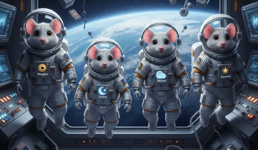 China da un paso clave hacia Marte: nacen ratones sanos tras un viaje al espacio