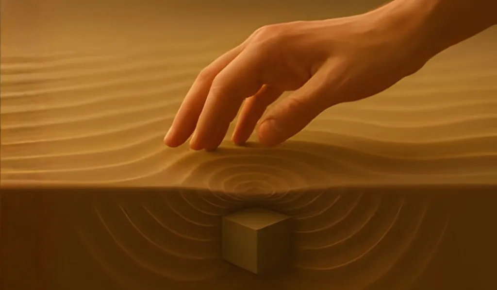 El tacto se adelanta: podemos “sentir” objetos antes de tocarlos