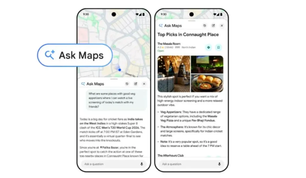 Ask Maps: la nueva apuesta de Google Maps para elegir restaurante con inteligencia artificial