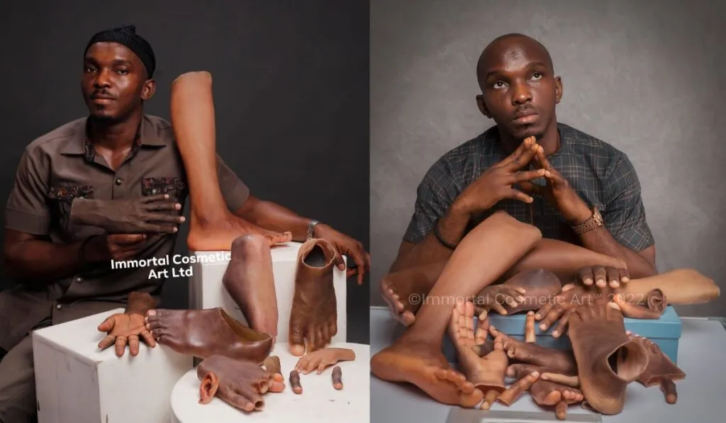 Prótesis con identidad: hermanos en Nigeria crean soluciones hiperrealistas que cambian vidas