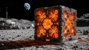 Construcción lunar con cemento resistente probado seis meses en la ISS para futuras bases espaciales