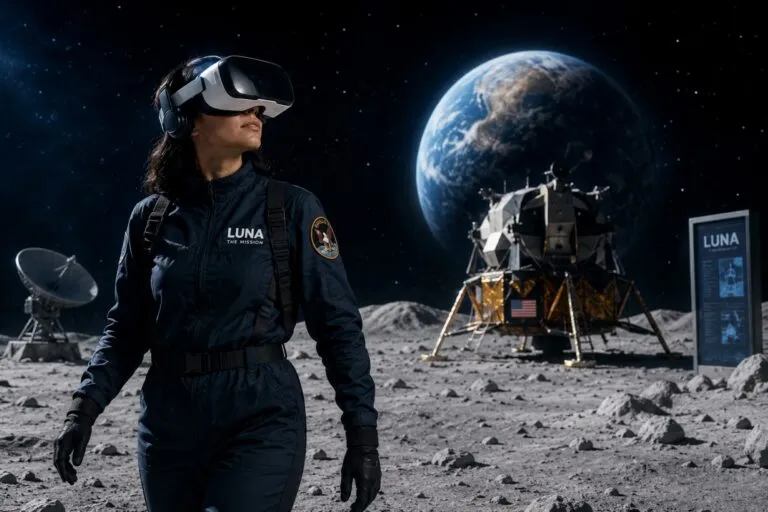 Experiencia de realidad virtual inspirada en el Apolo 11 que recrea un viaje espacial inmersivo en México
