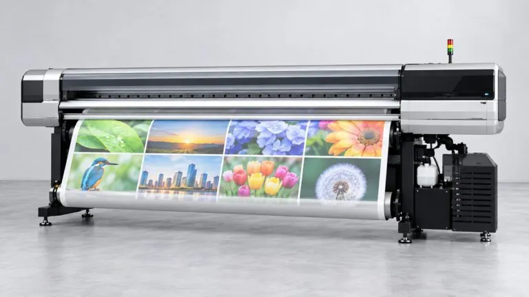Equipo Epson de impresión digital para textiles y señalización presentado durante FESPA México.