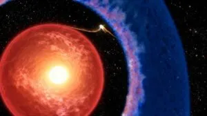 Representación del planeta más joven conocido dentro de un disco de gas y polvo