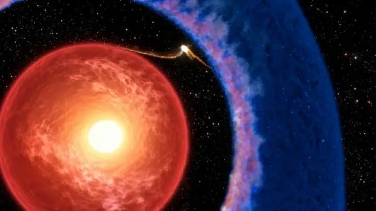Representación del planeta más joven conocido dentro de un disco de gas y polvo