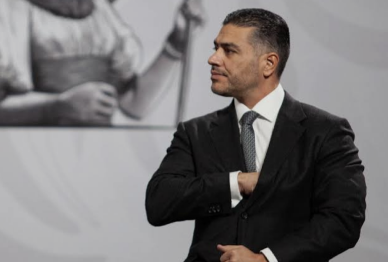 Omar García Harfuch, secretario de Seguridad de México, cuya popularidad ha motivado declaraciones sobre una eventual aspiración presidencial en 2030.